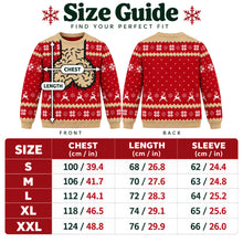 Christmas sweater size guide S to XXL